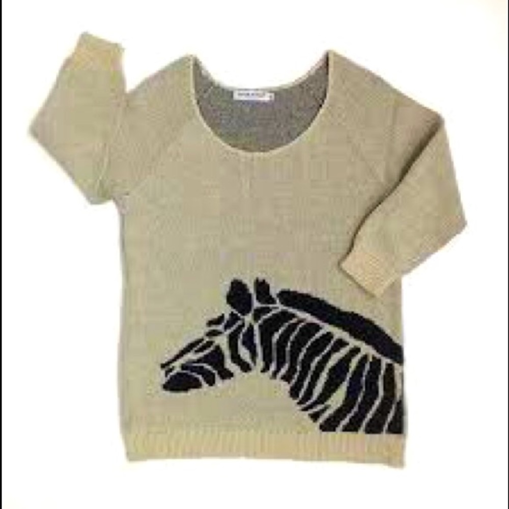 Cotton Emporium Zebra Sweater